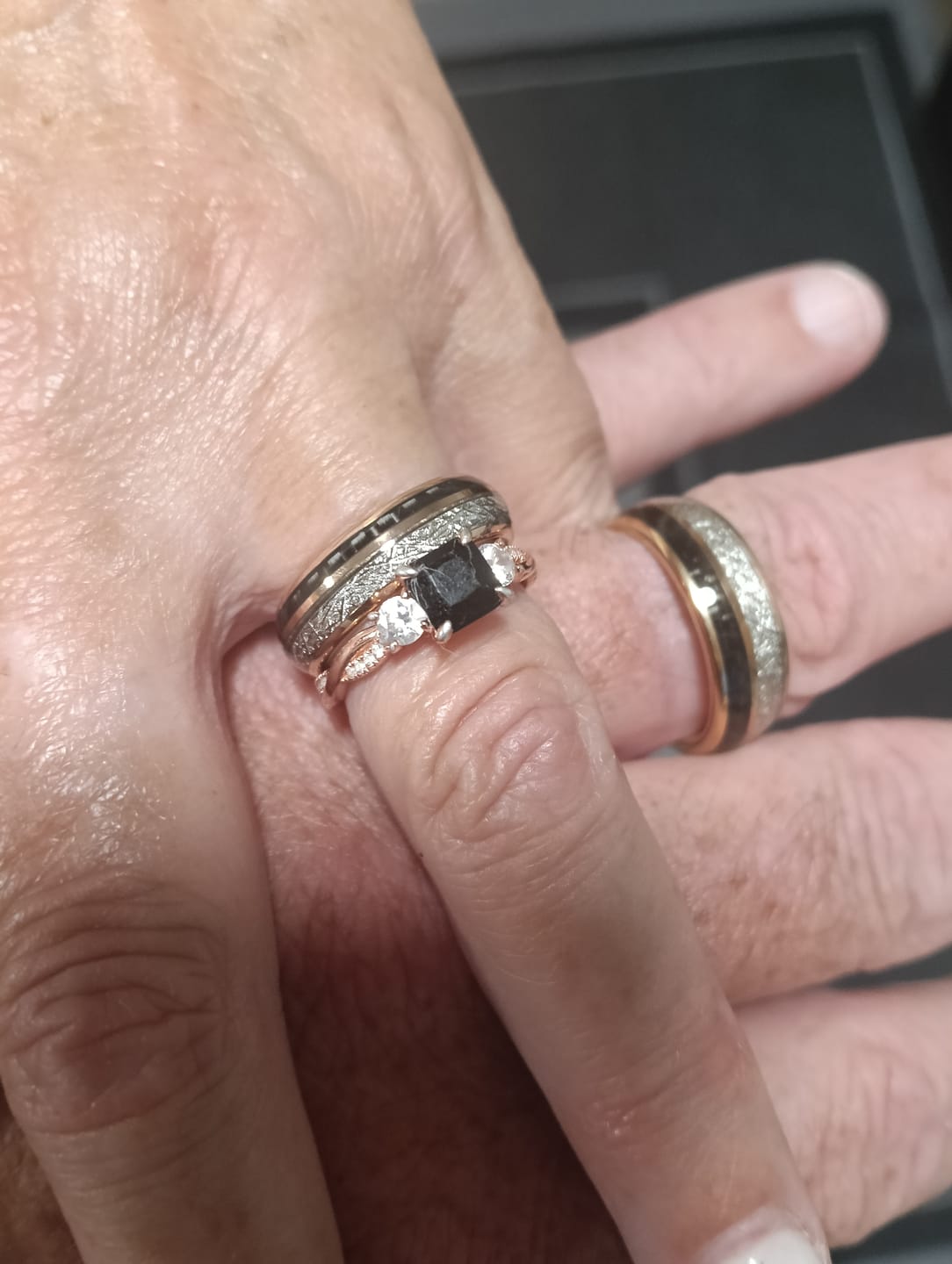 Customer photo review of The Rosie Black 6mm Wonder Ring