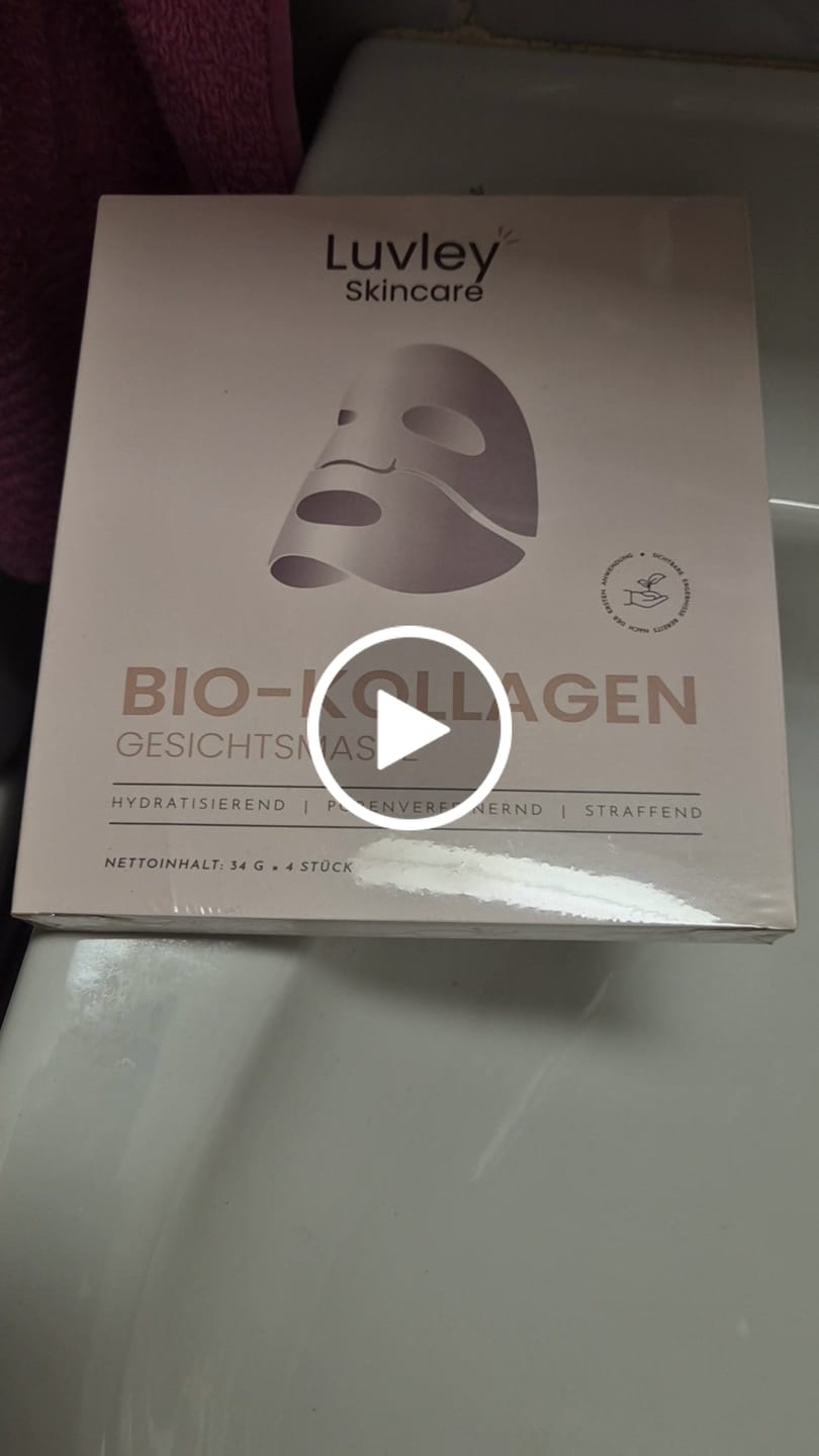 Customer video review of Bio-Kollagen Gesichtsmaske