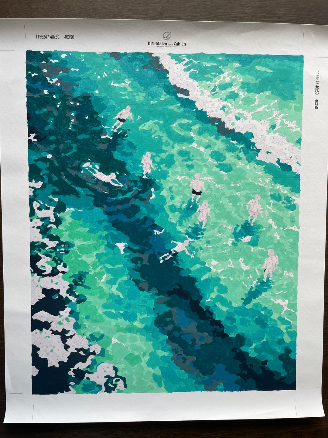 Customer photo review of Malen nach Zahlen - Klares Wasser