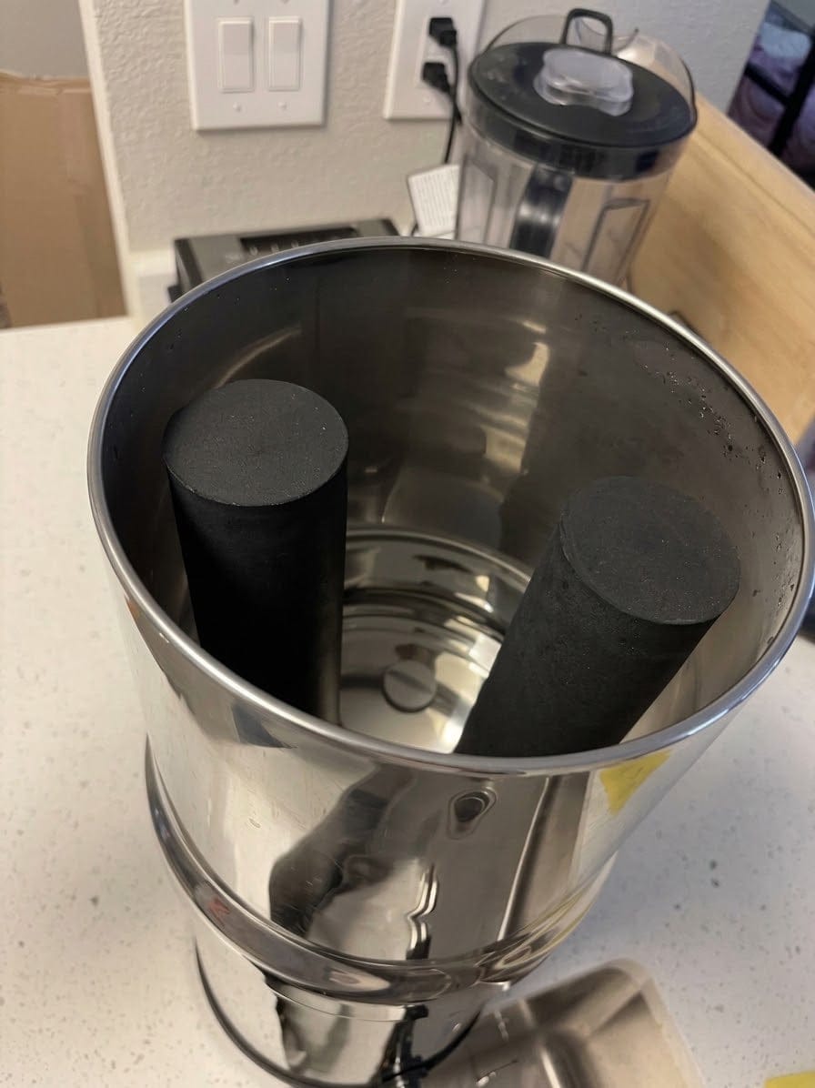 Customer photo review of Purroa Countertop Water Filter – Stainless Steel