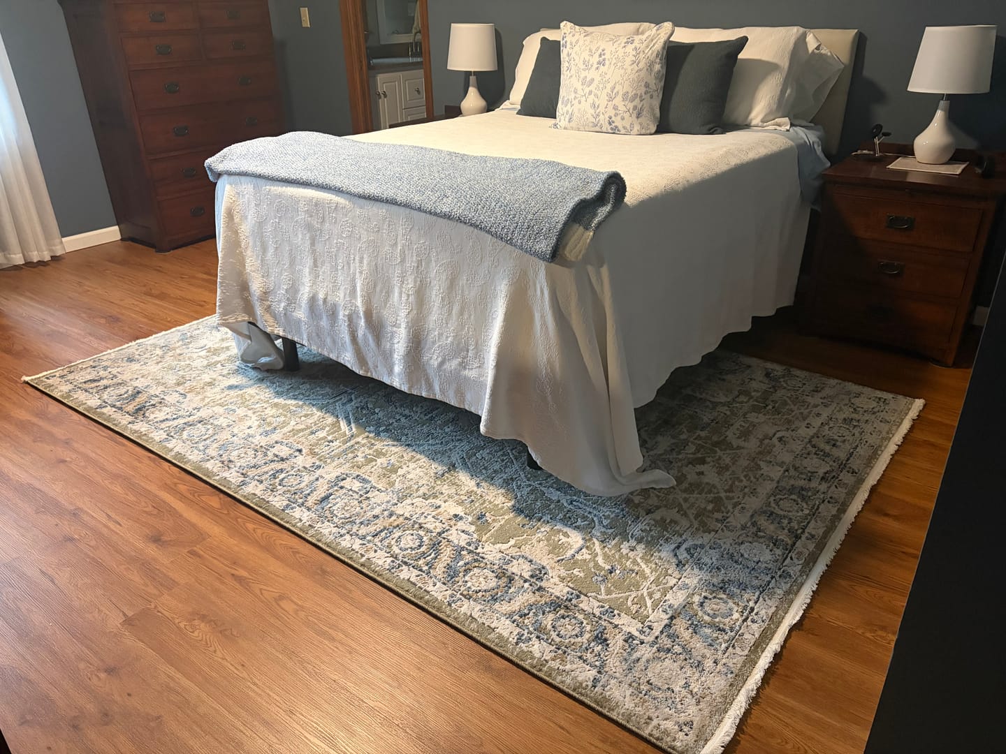 Customer photo review of Savoy Vintage Green Rug