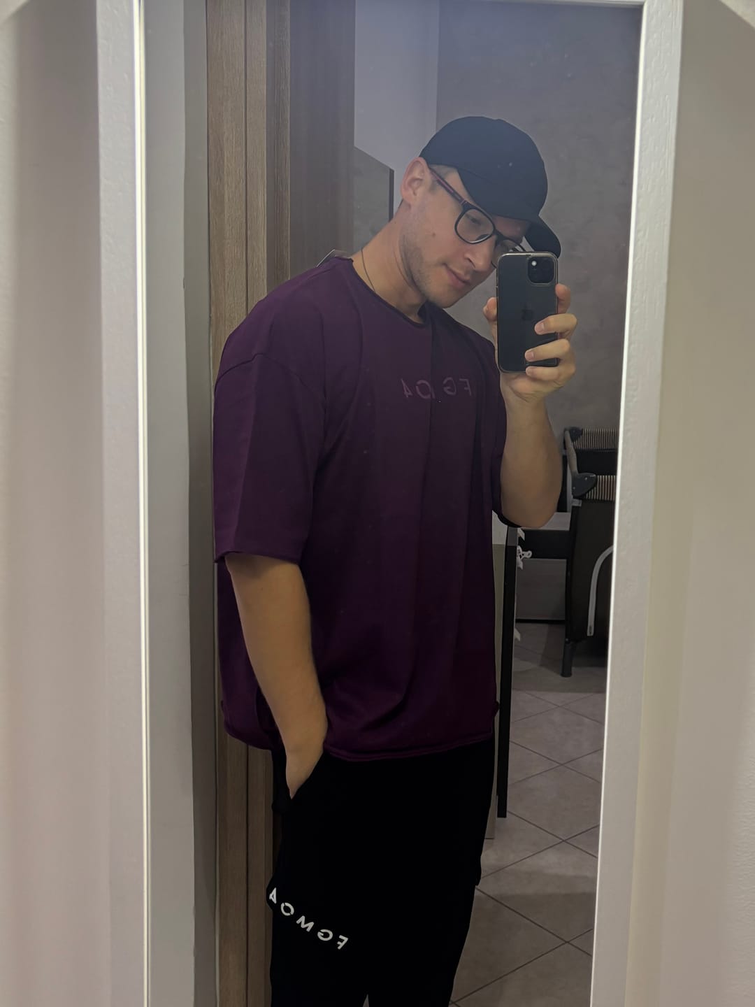 Customer photo review of Pantalone Cargo Nero