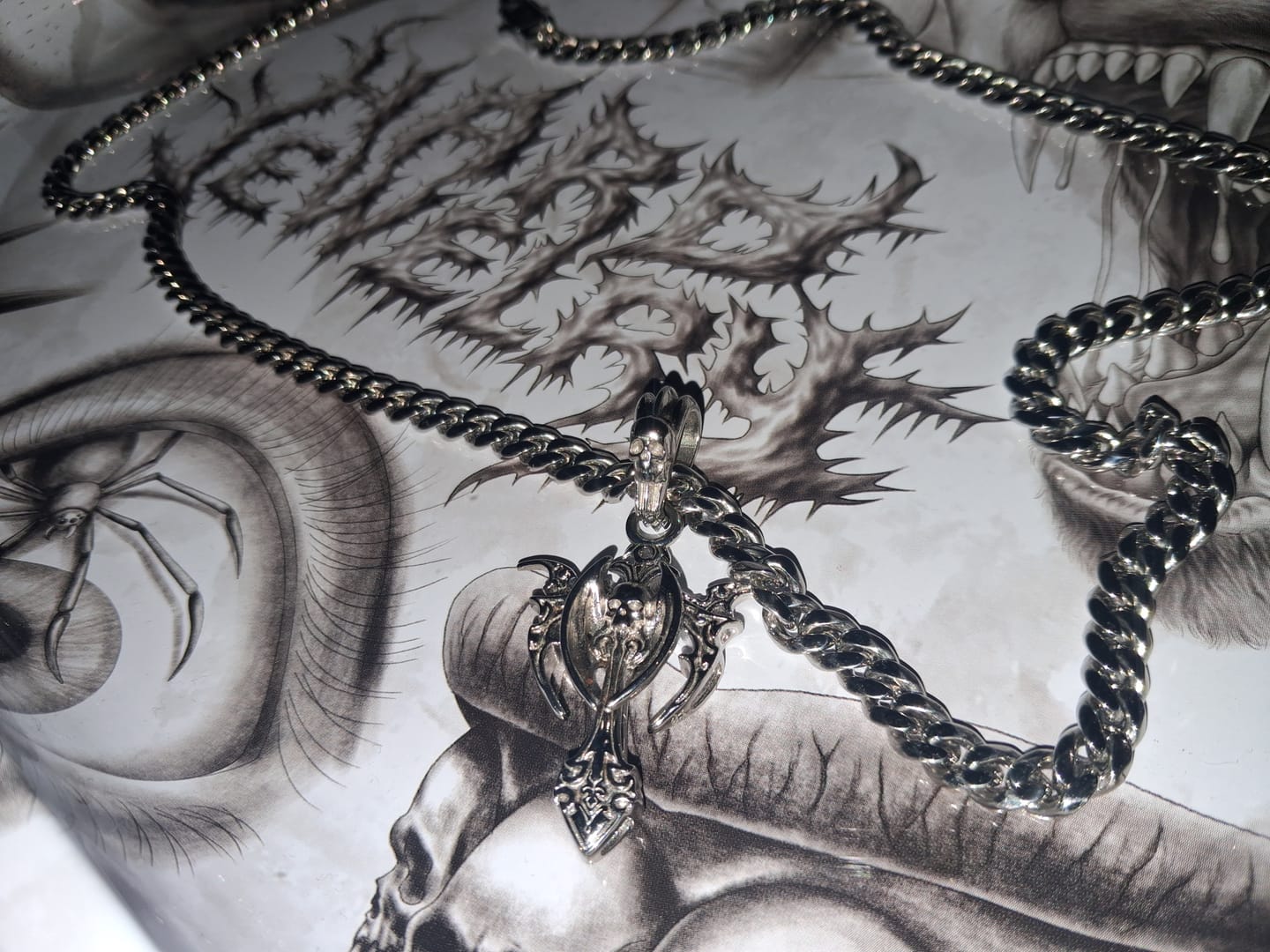 Customer photo review of TRIBAL CROSS PENDANT