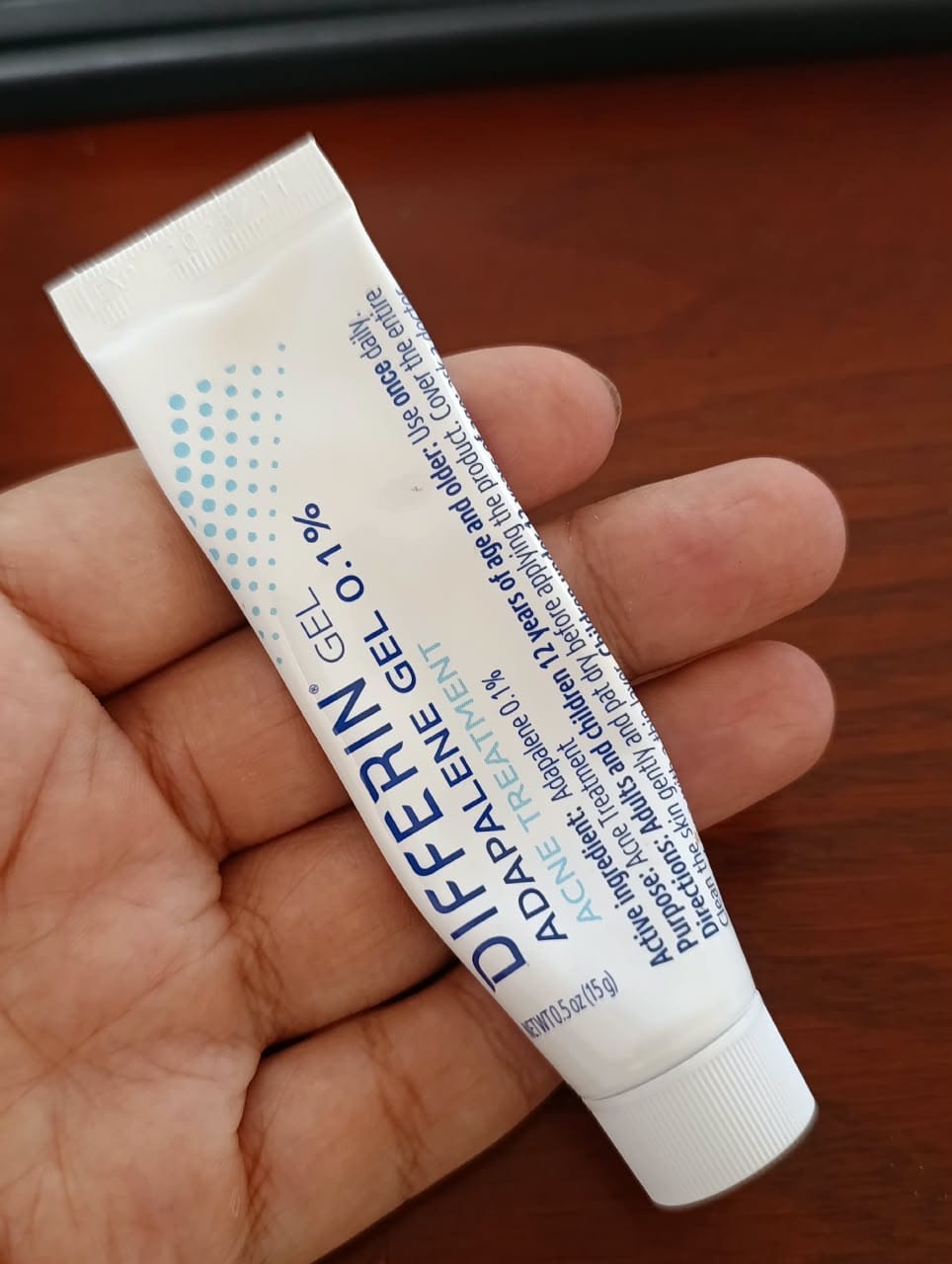 Customer photo review of Differin Gel Adapalene Gel 0.1% Acne Treatment