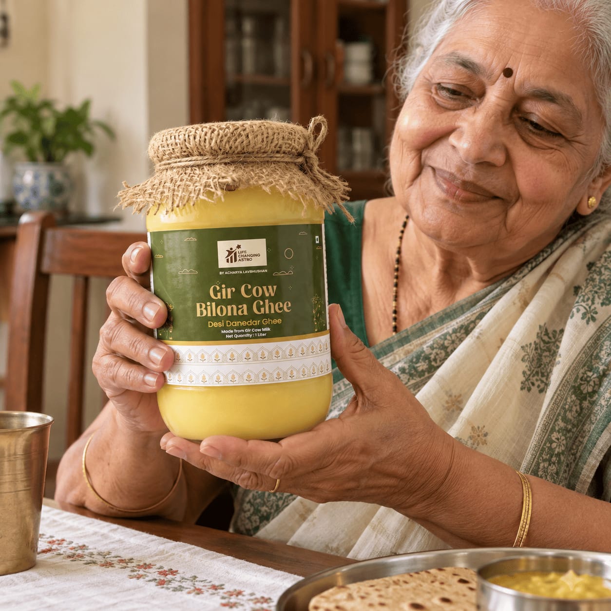 Customer photo review of Gir Cow Bilona Ghee