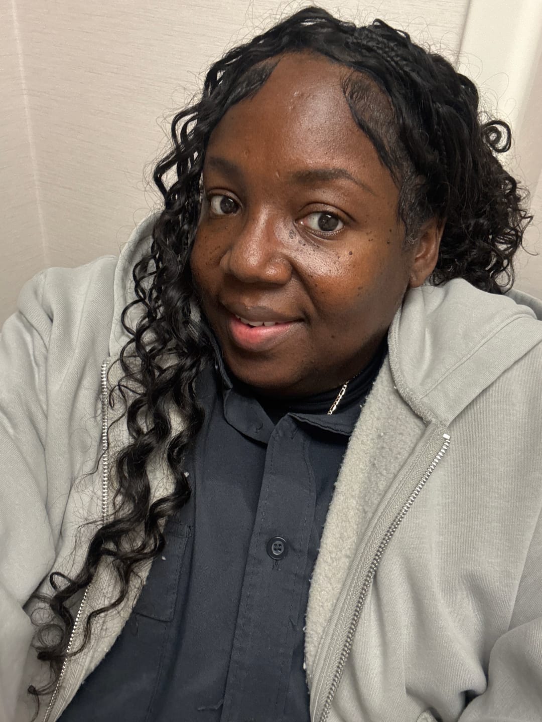 Customer photo review of Human Crochet Hair Deep Wave for Miracle Knots