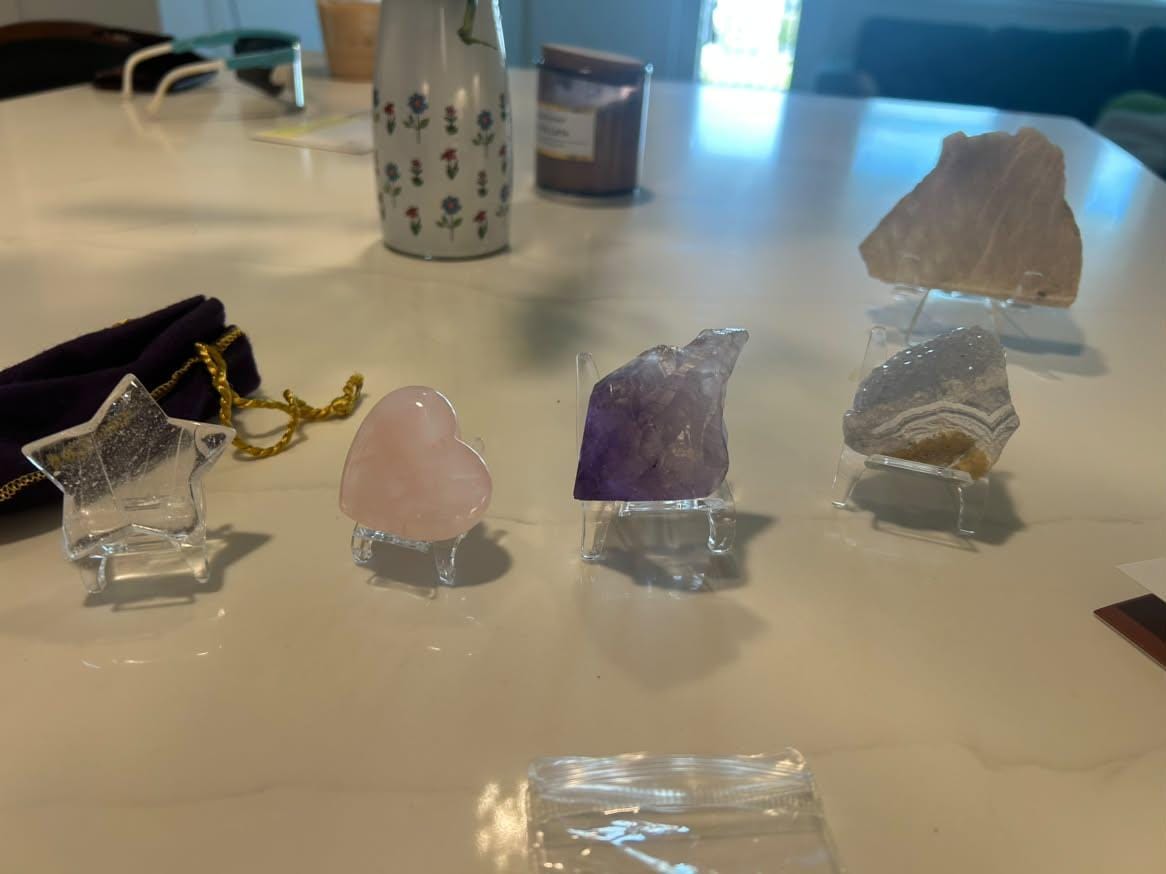 Customer photo review of Self-Love & Chakra Healing Crystal Set– Abundance, Focus & Energy Protection