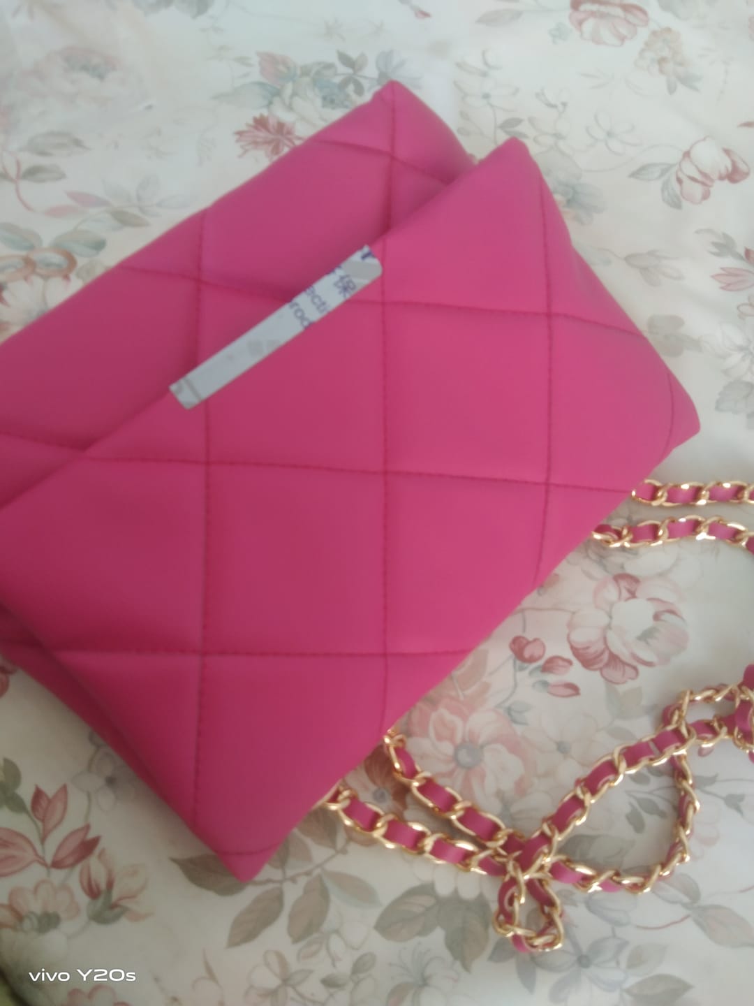 Customer photo review of Belle The Luna Fold Bag Pink