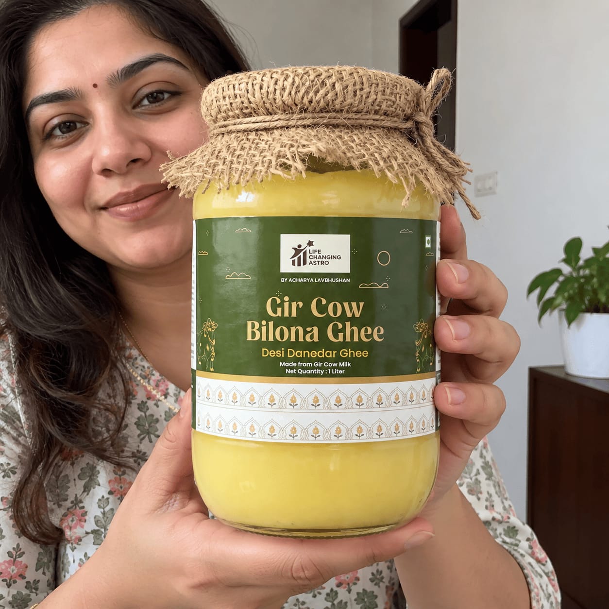 Customer photo review of Gir Cow Bilona Ghee