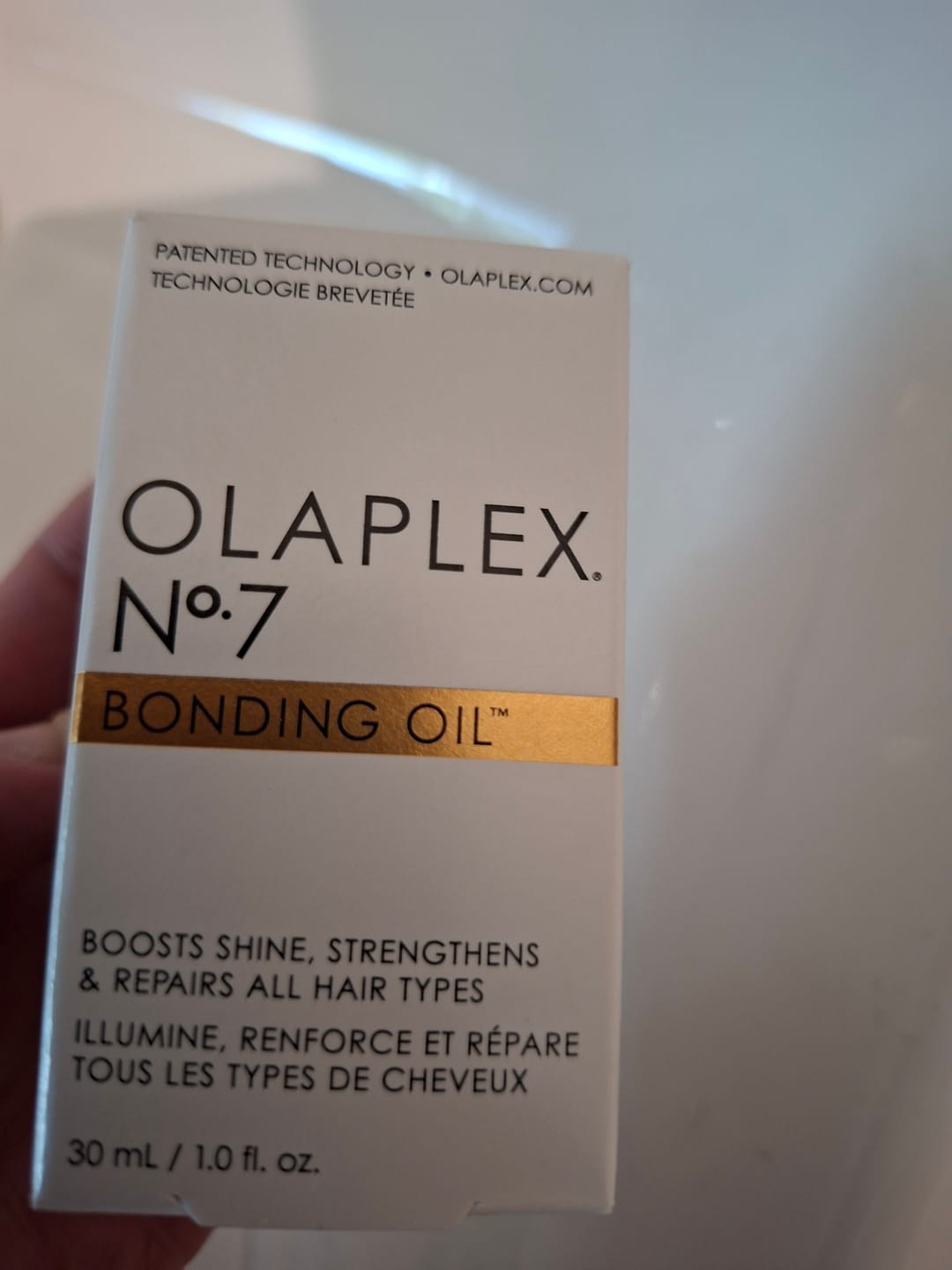 Customer photo review of Olaplex Nº7 Bonding Oil