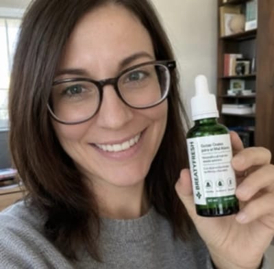 Customer photo review of Gotas Naturales para el Mal Aliento