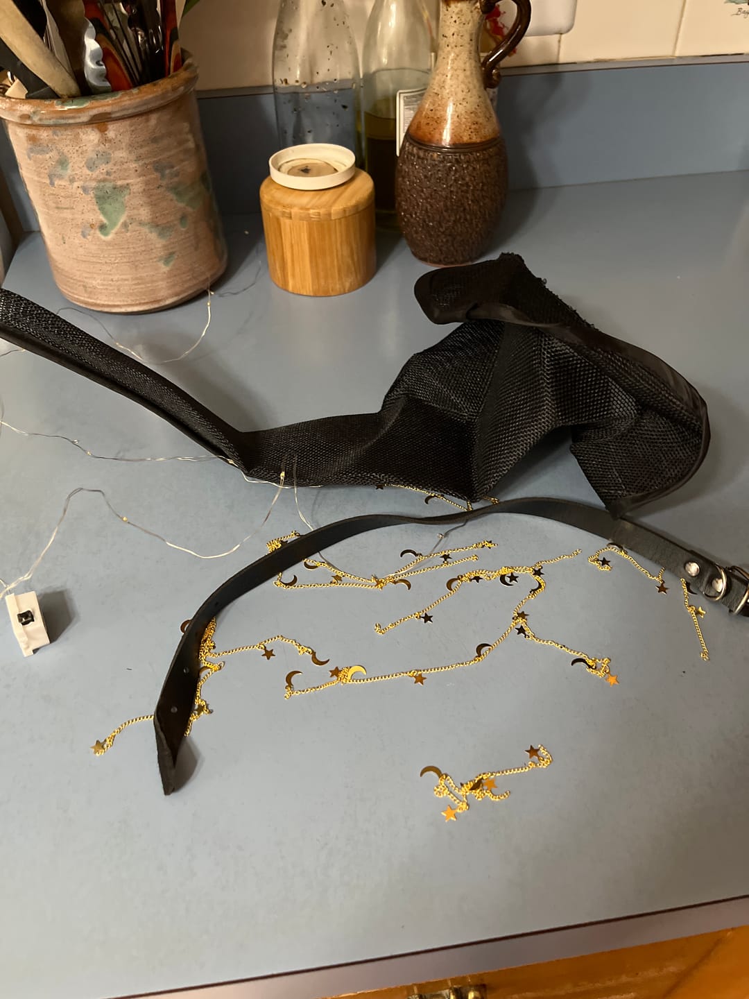 Customer photo review of Lighted Witch Hat Hanging Chime