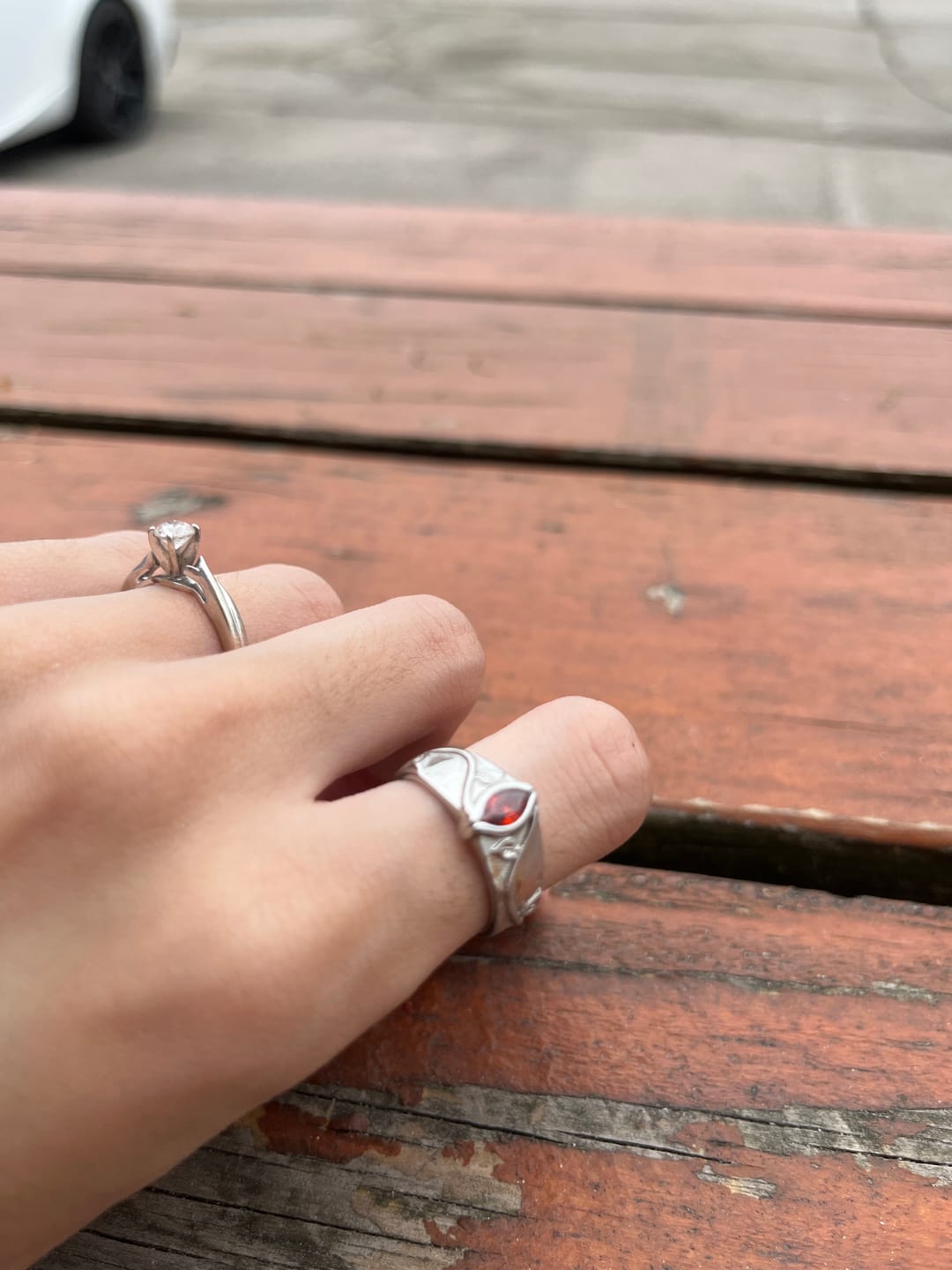 Customer photo review of BIRTHSTONE RINGS