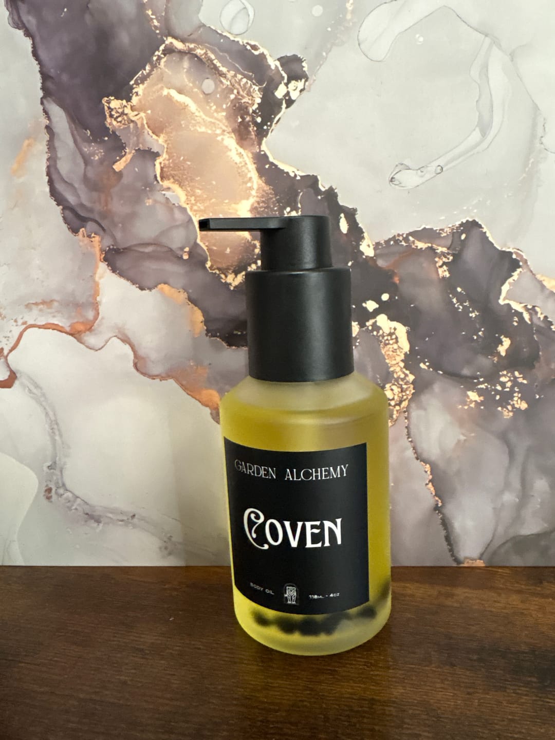 Customer photo review of COVEN BODY OIL