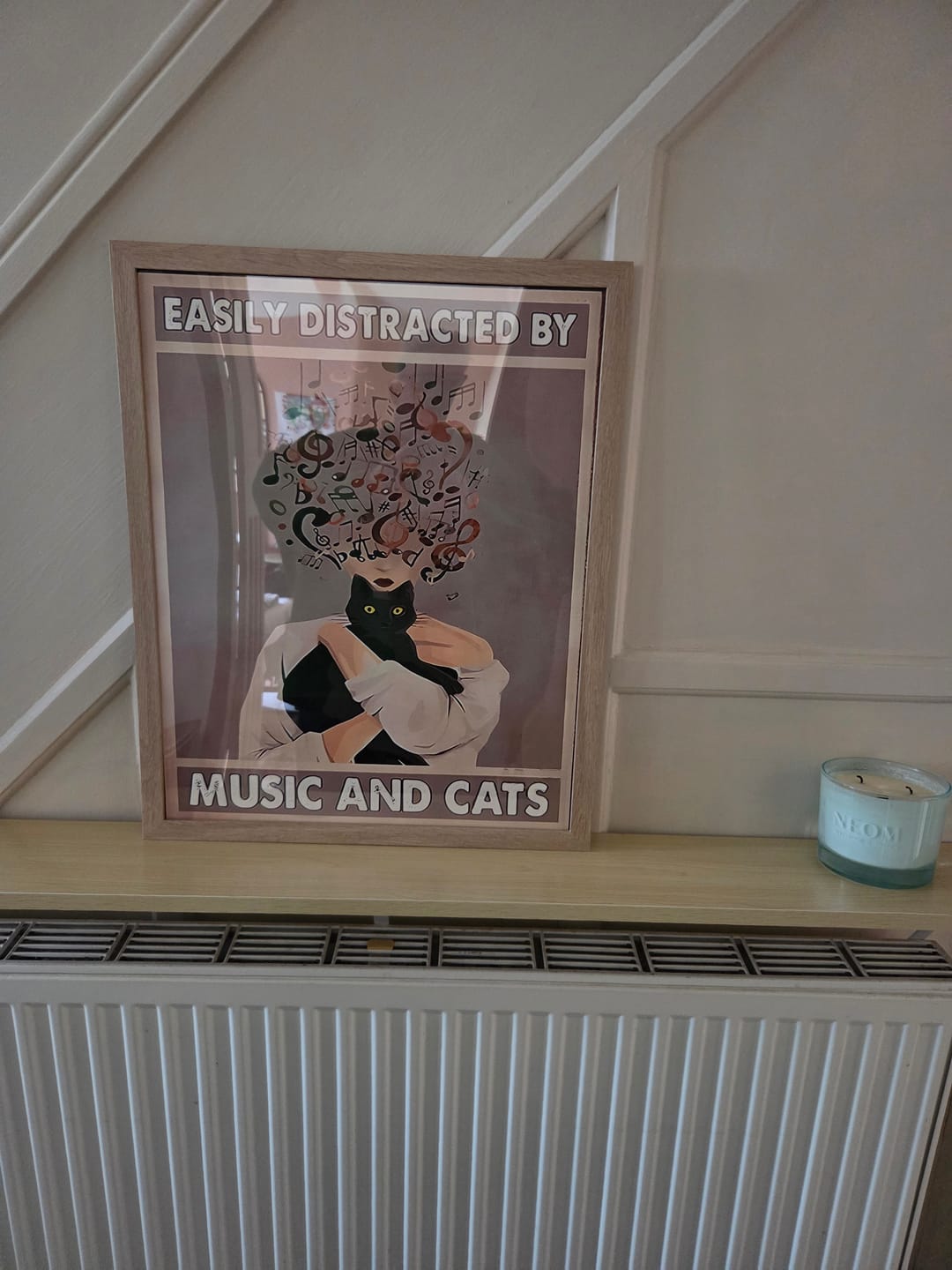 Customer photo review of Music and Cats Print