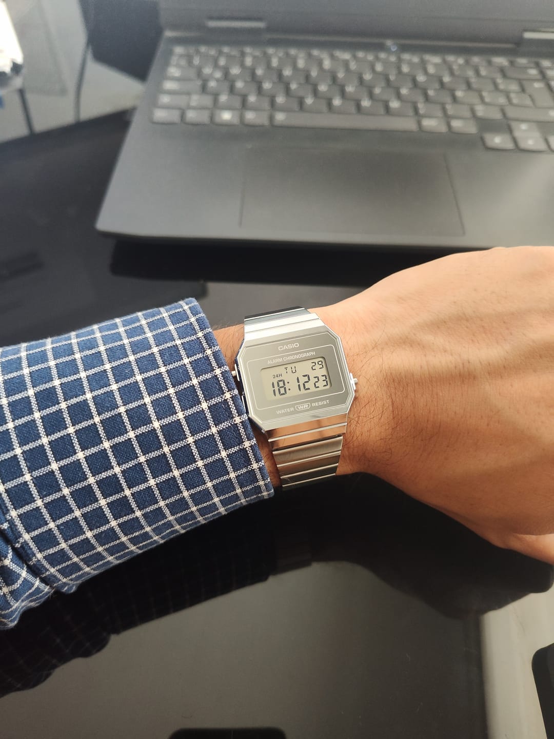 Customer photo review of Reloj Casio Vintage A700WEV-7A Plateado Slim