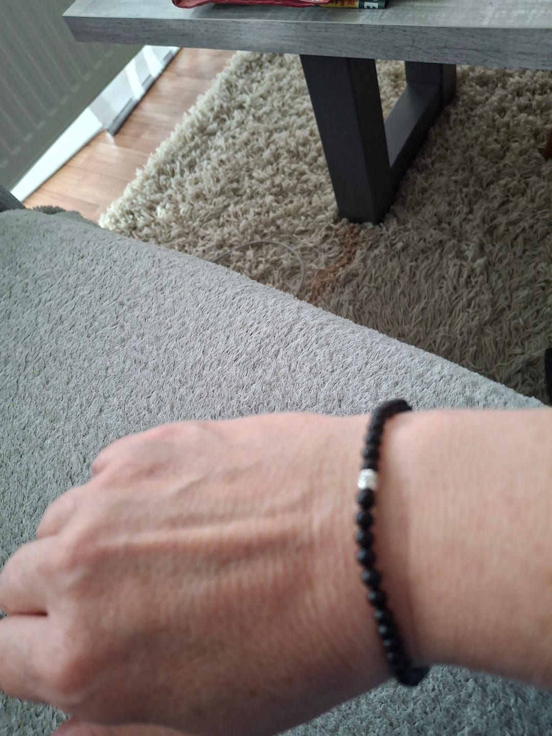 Customer photo review of Obsidian Armband - Perlen