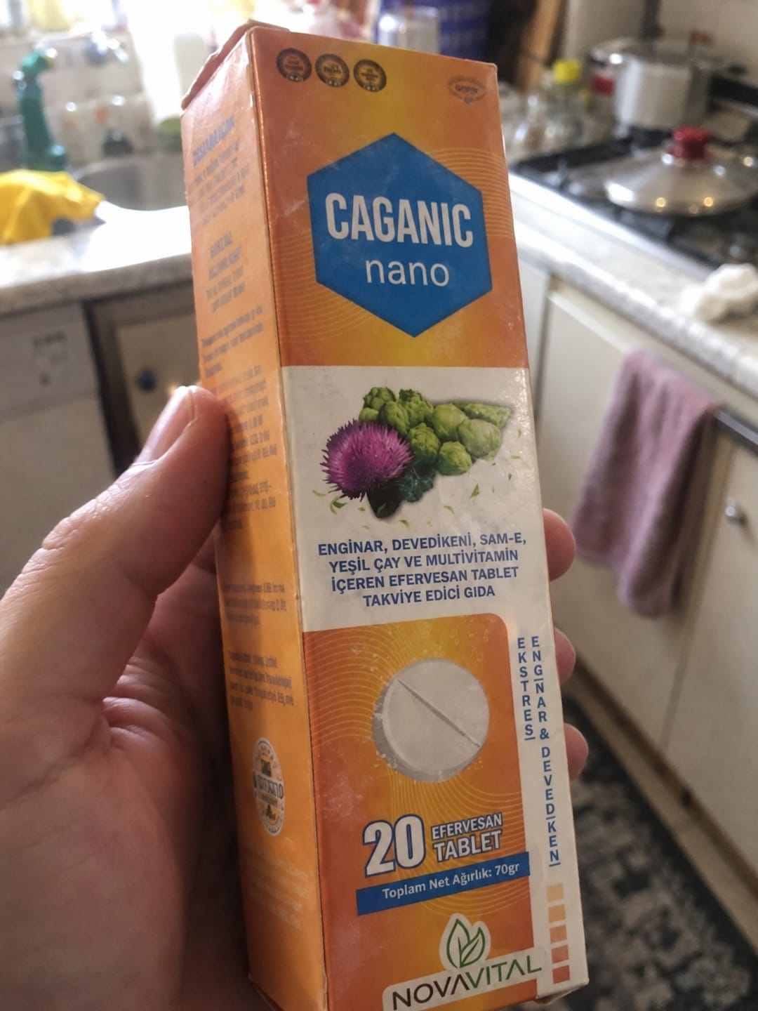 Customer photo review of Caganıc Nano - Enginar ve Devedikeni İçeren Efervasan Tablet