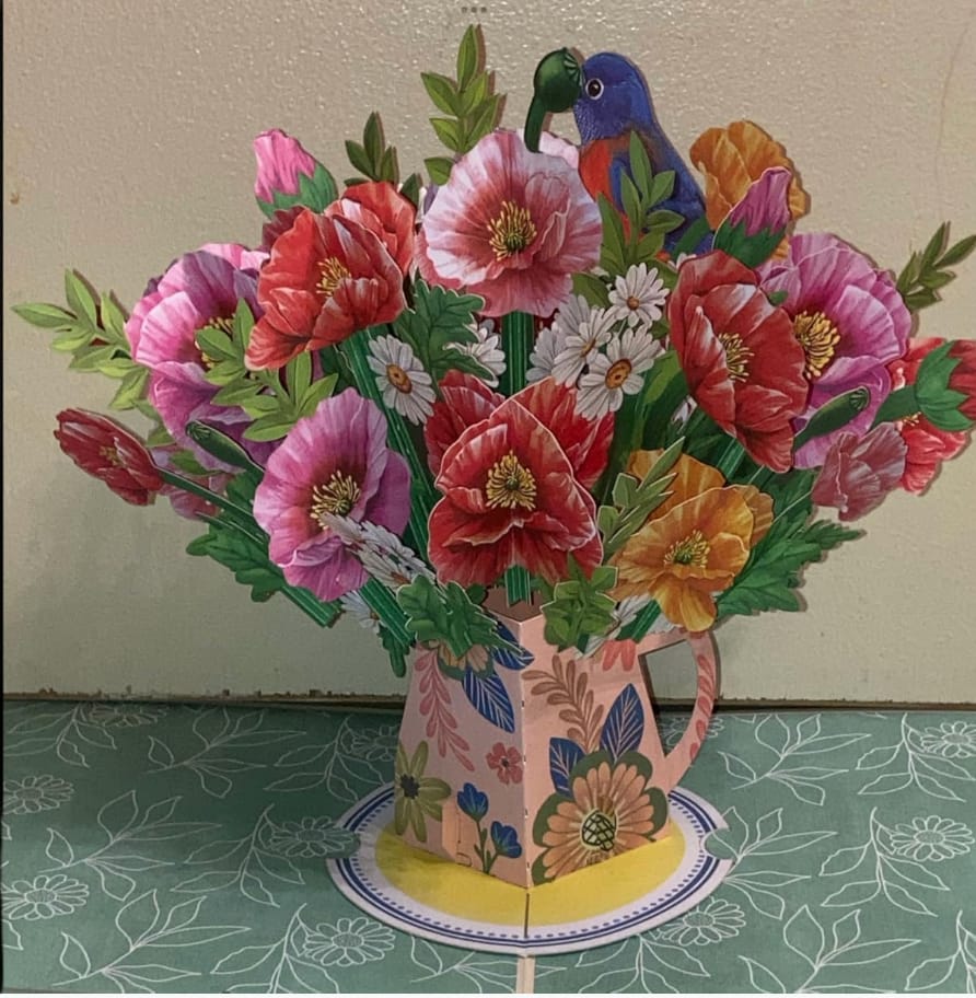 Customer photo review of BLOOM Flower Bouquet Card Keepsake