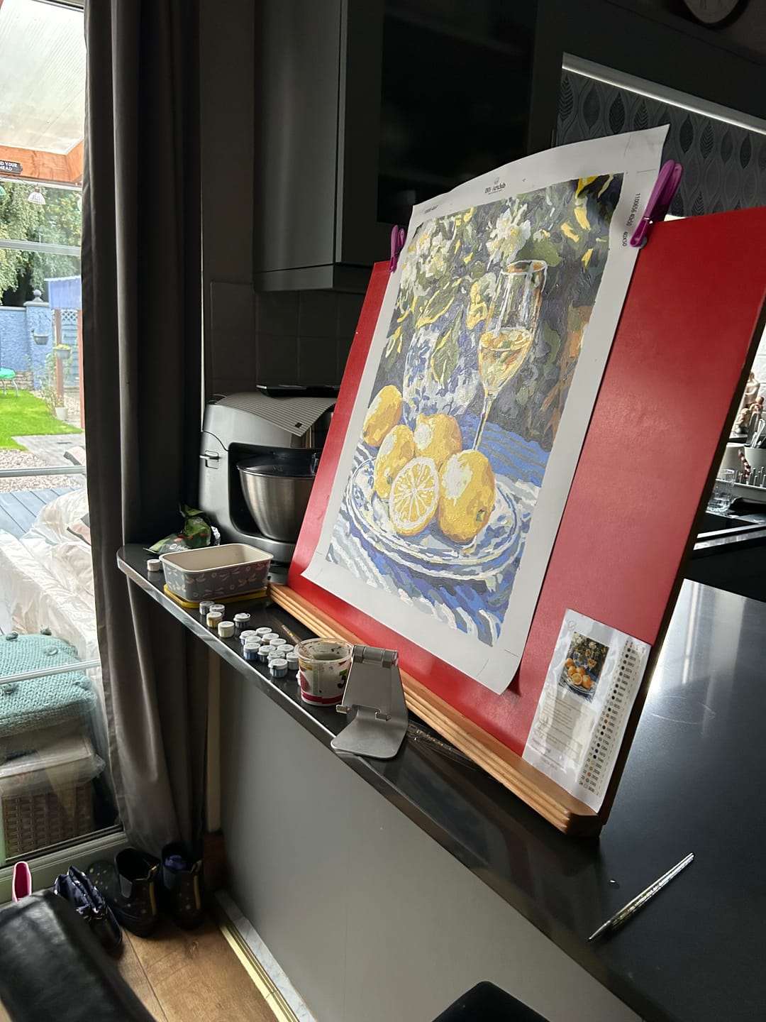 Customer photo review of Lemons and Wine | Paint by Numbers