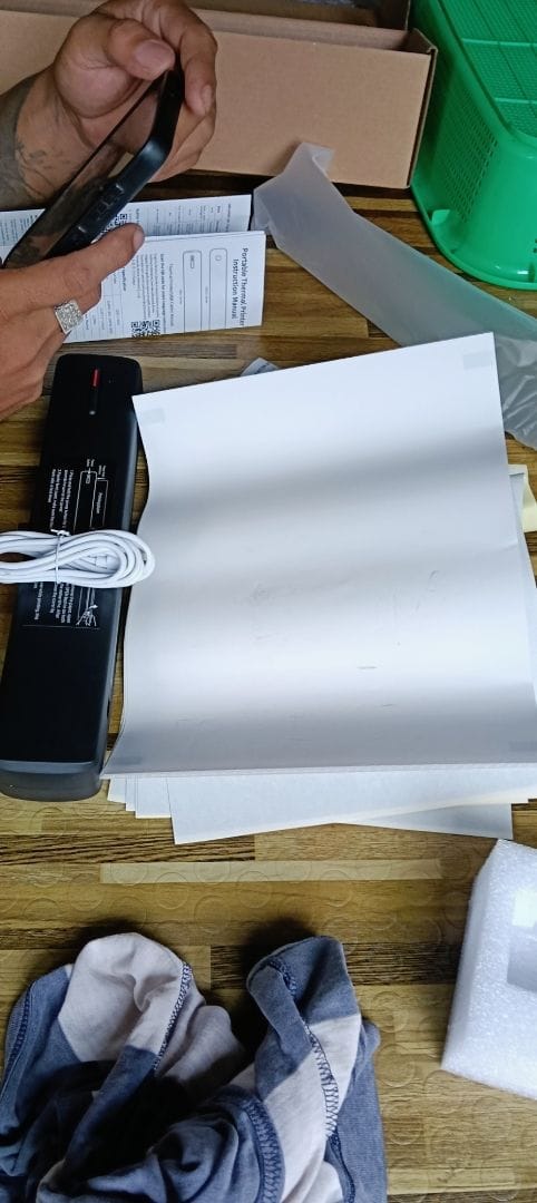 Customer photo review of 🖨️ HPRT INKLESS PORTABLE A4 THERMAL PRINTER