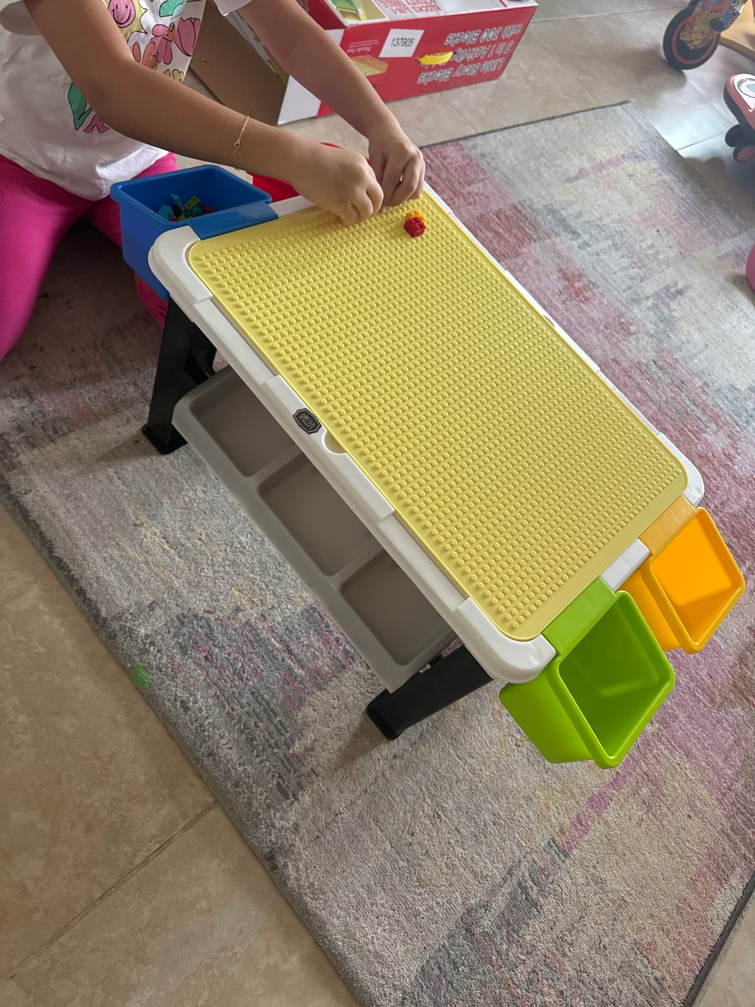 Customer photo review of Little Story Blocks 3 in 1 Activity Table