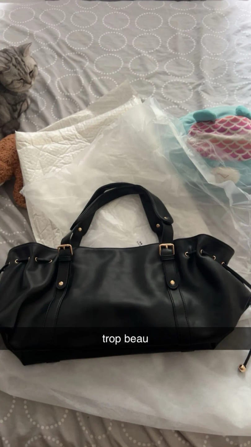 Customer photo review of ELAE - Sac à Main en Cuir Finitions Dorées