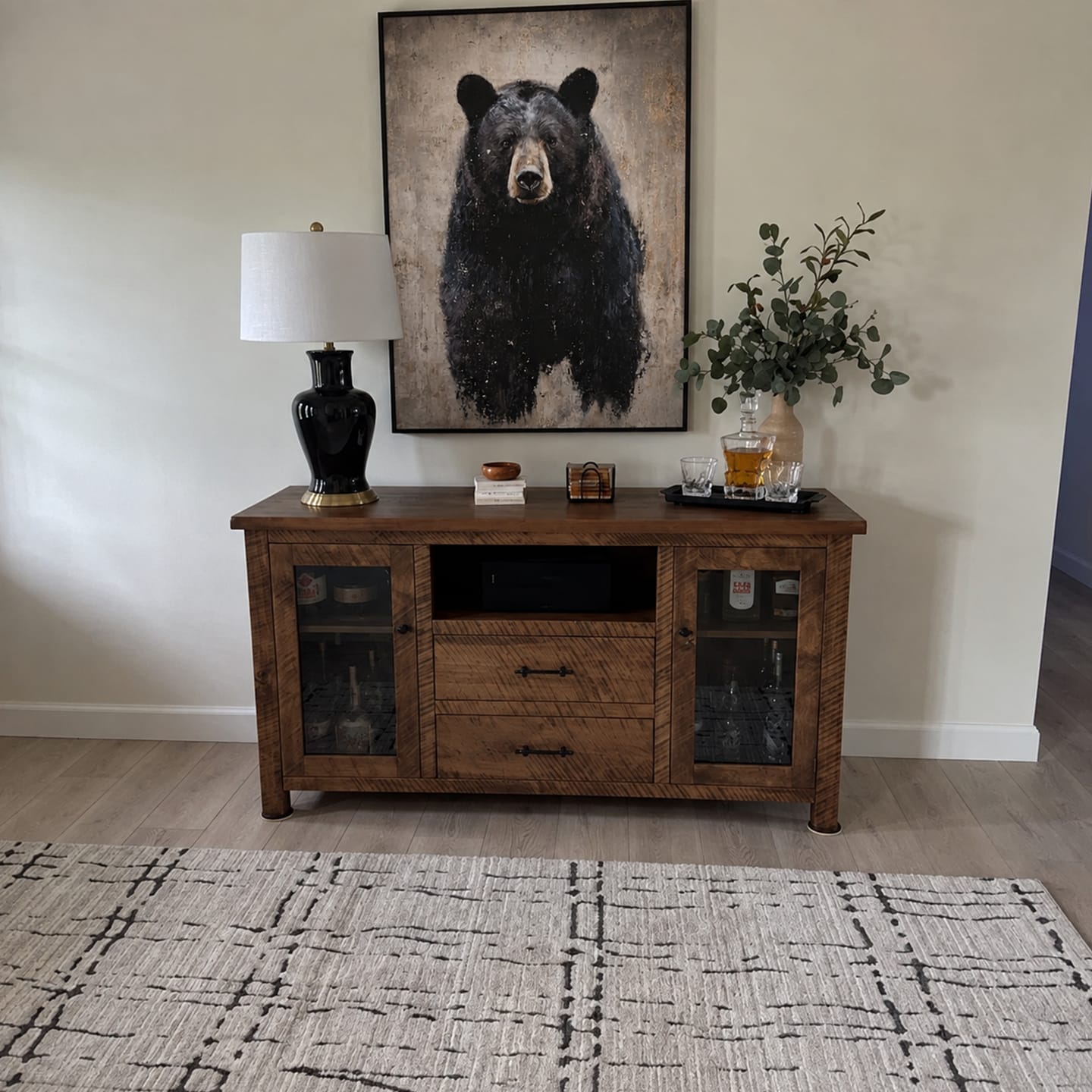 Customer photo review of Abstract Animal Bear Wall Art #AN004