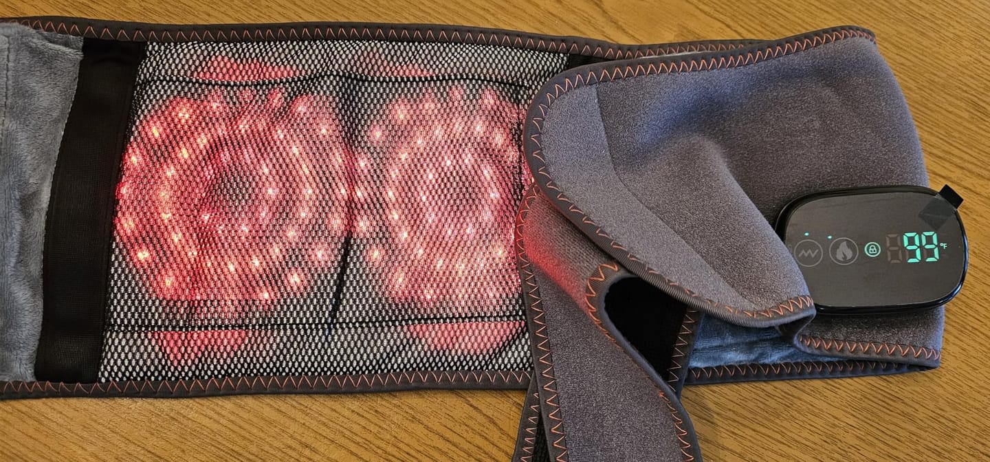 Customer photo review of OrthoHeat Heat & Massage Belt
