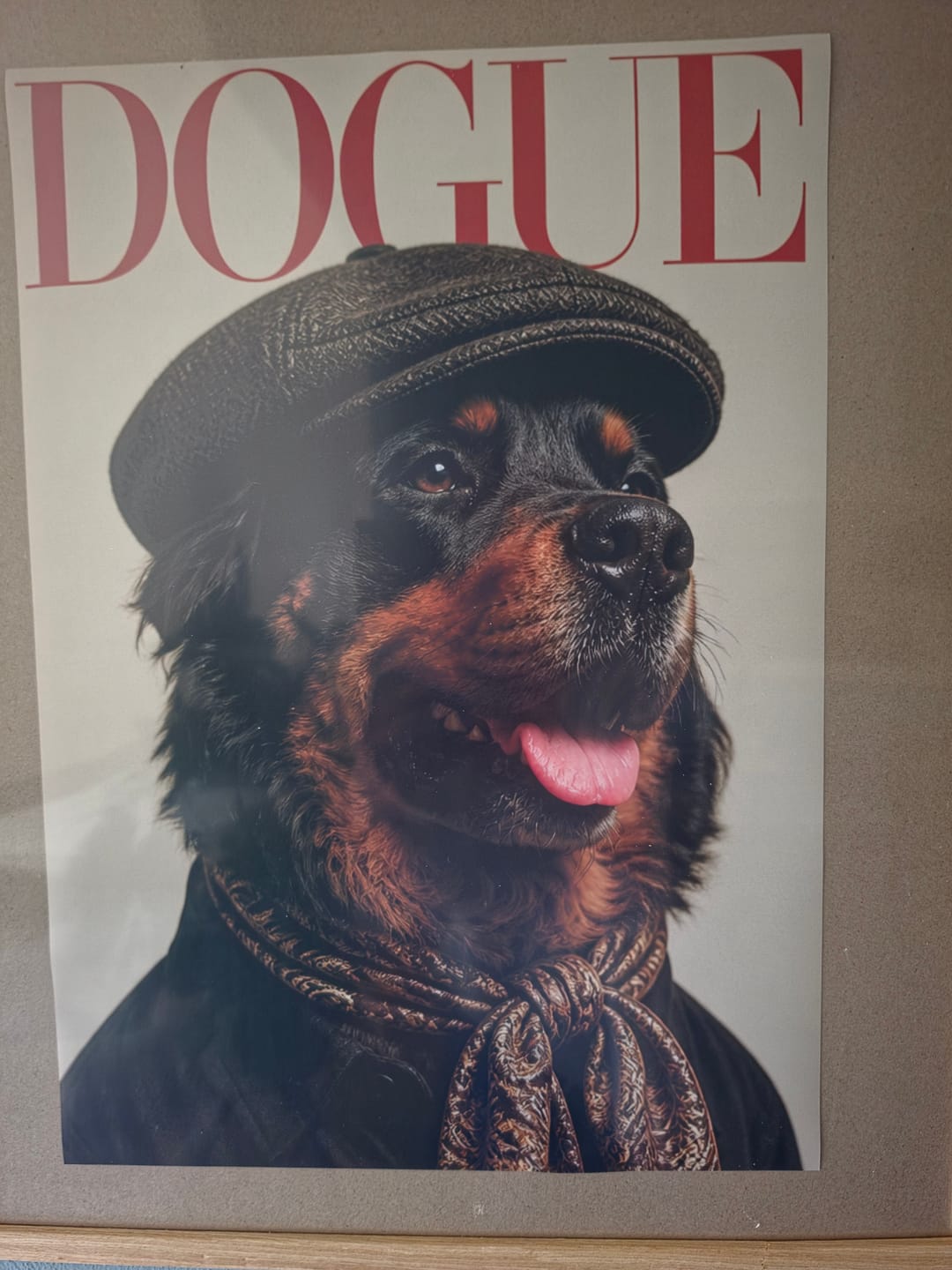 Customer photo review of Dogue - Gepersonaliseerde Poster