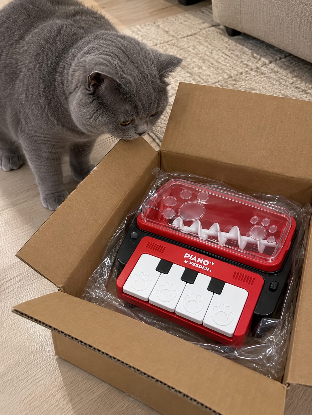 Customer photo review of Leckerli-Klavier, das Hund & Katze beschäftigt