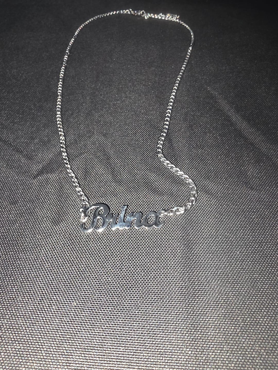 Customer photo review of Custom Name Necklace w/ Cuban Chain