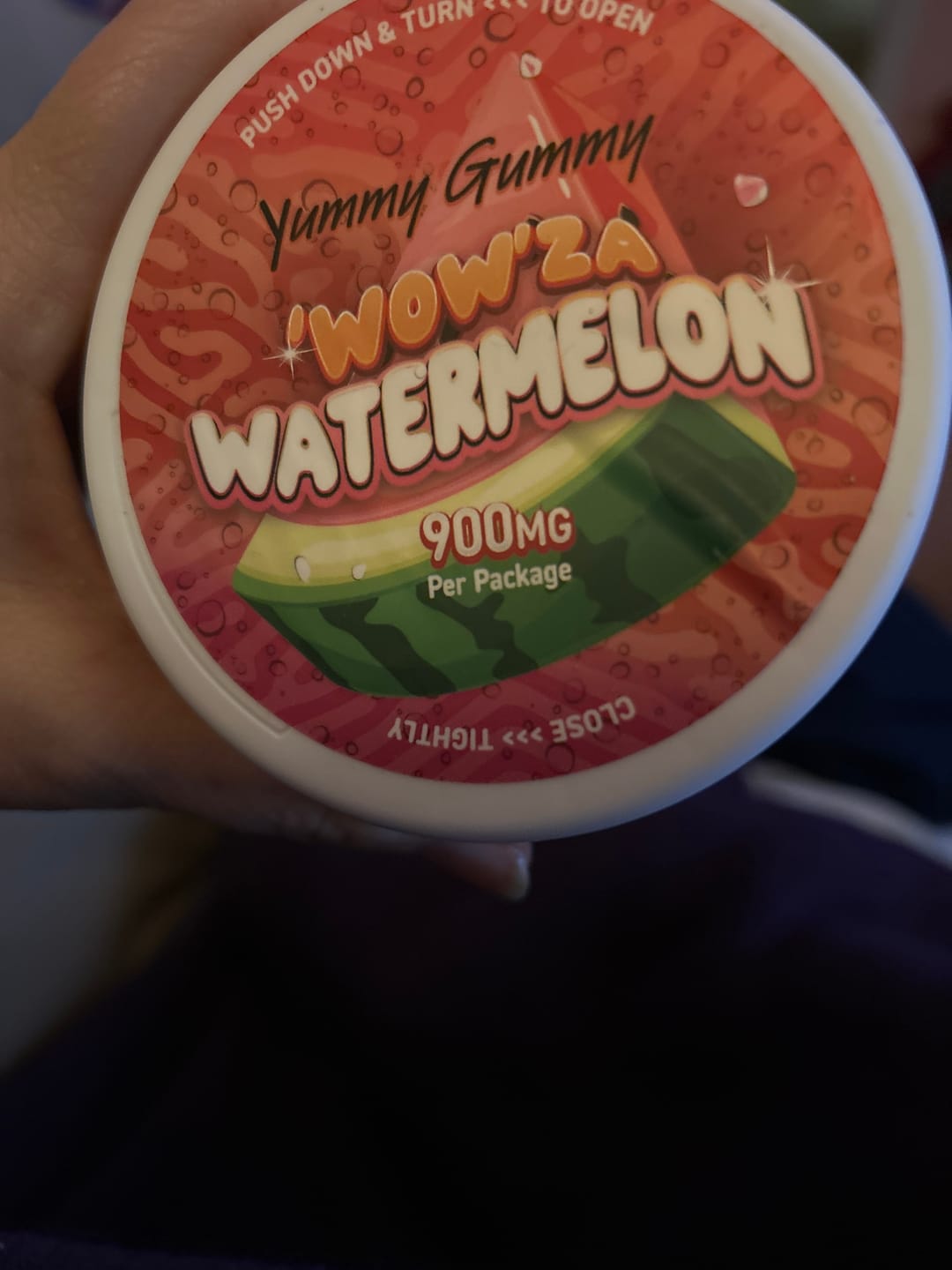 Customer photo review of 900MG Yummy Gummy D9