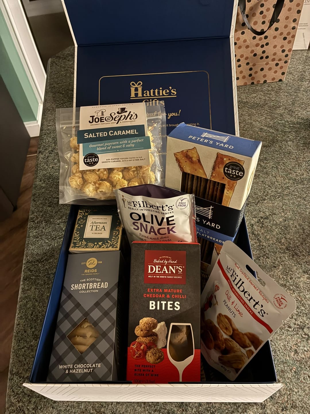 Customer photo review of Sweet & Savoury Gift Box - Gourmet Treats