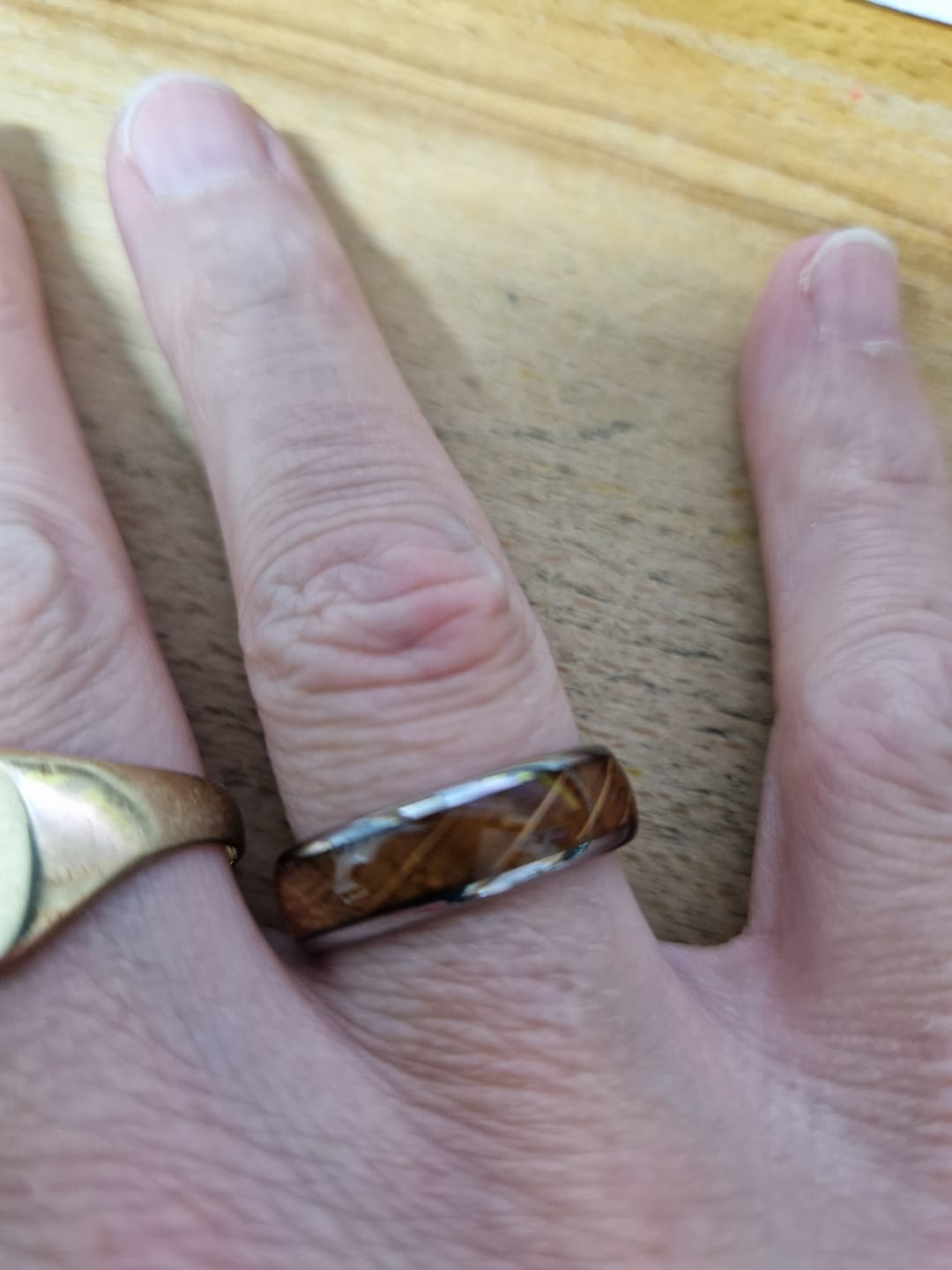 Customer photo review of Engrave Your Ring