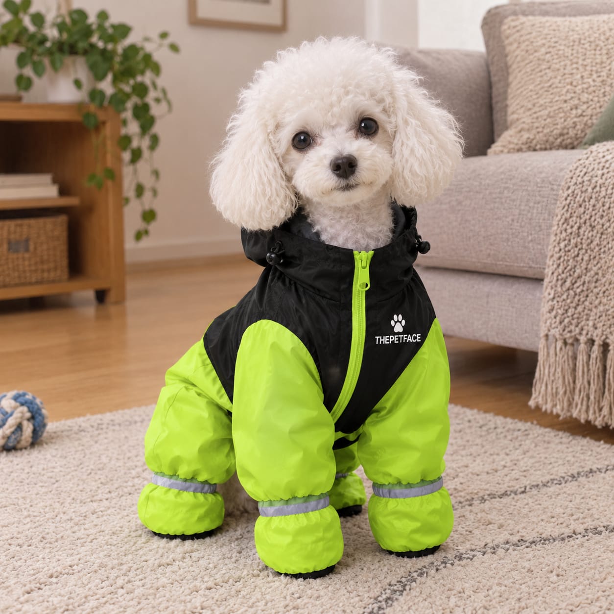 Customer photo review of Chubasquero integral para perros pequeños