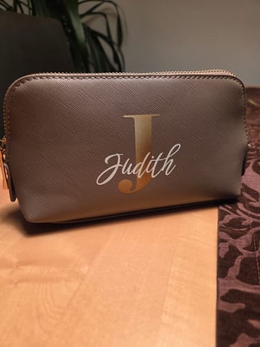 Customer photo review of Inicjał – Kosmetyczka z PU na zamówienie