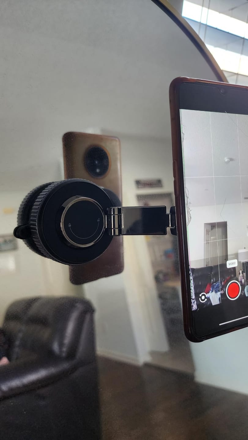 Customer photo review of Tekkvault™ AnchorPro Phone Holder