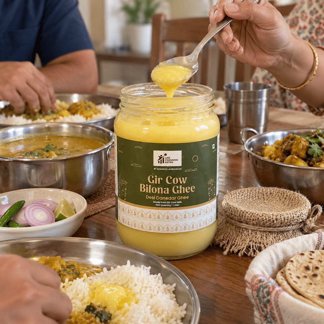 Customer photo review of Gir Cow Bilona Ghee