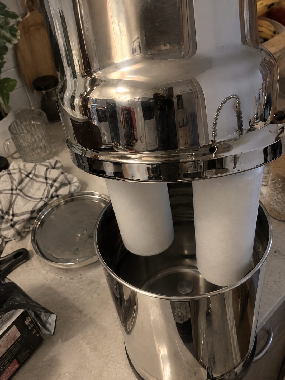 Customer photo review of Purroa Countertop Water Filter – Stainless Steel