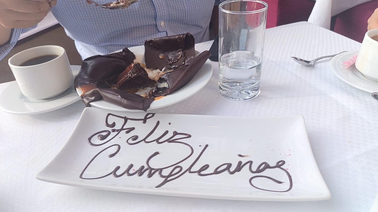 Customer photo review of Mejorar postre por Esfera de Chocolate