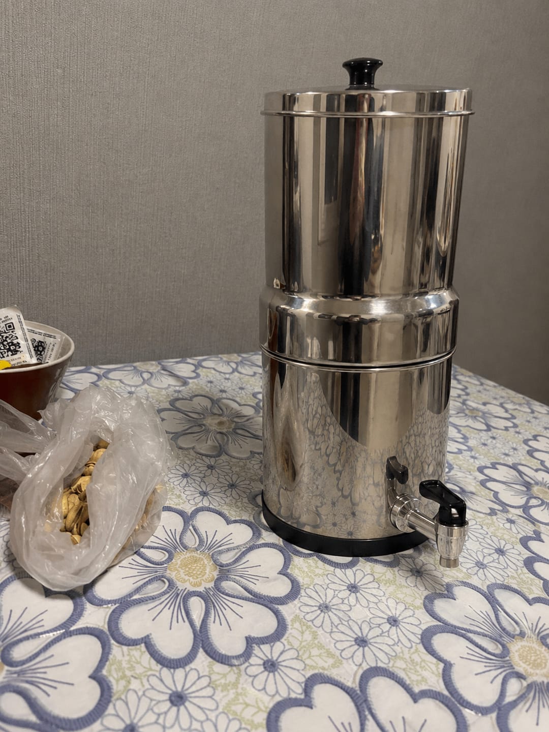 Customer photo review of Purroa Countertop Water Filter – Stainless Steel