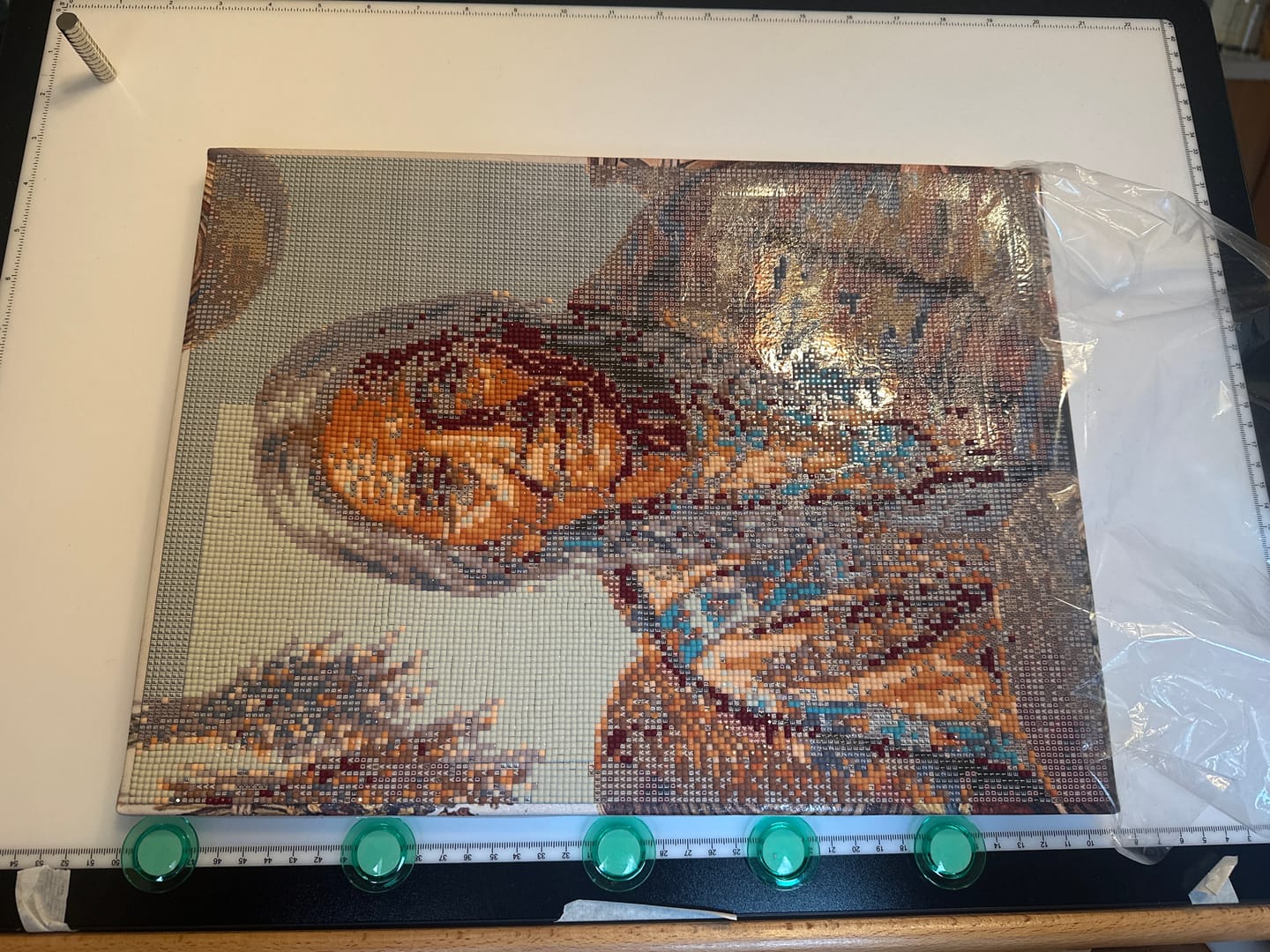 Customer photo review of Native American Elder (Diamond Painting)