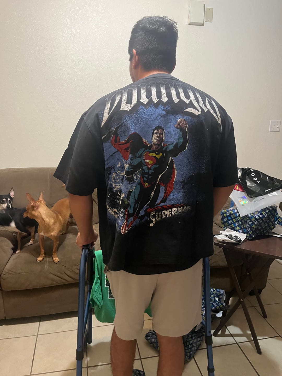 Customer photo review of 4064 - Superman Huge Tees