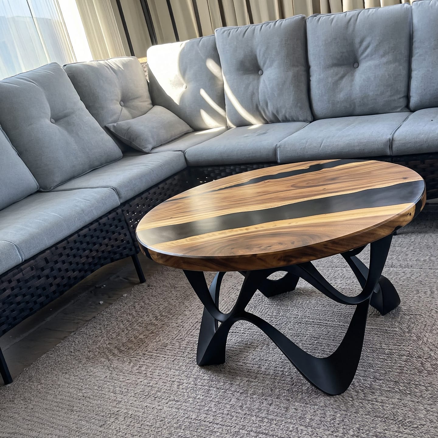 Customer photo review of Coffee Table 35" or 41" Round for Living Room & Lounge Spaces - 118 Fonia