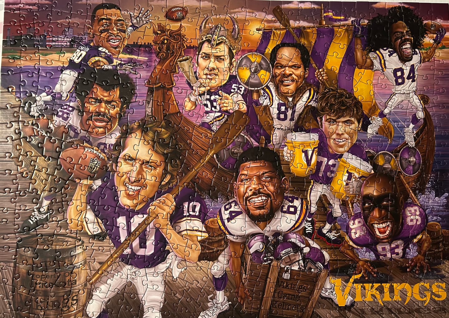 Customer photo review of Minnesota Vikings - All Time Greats 500 Piece Puzzle