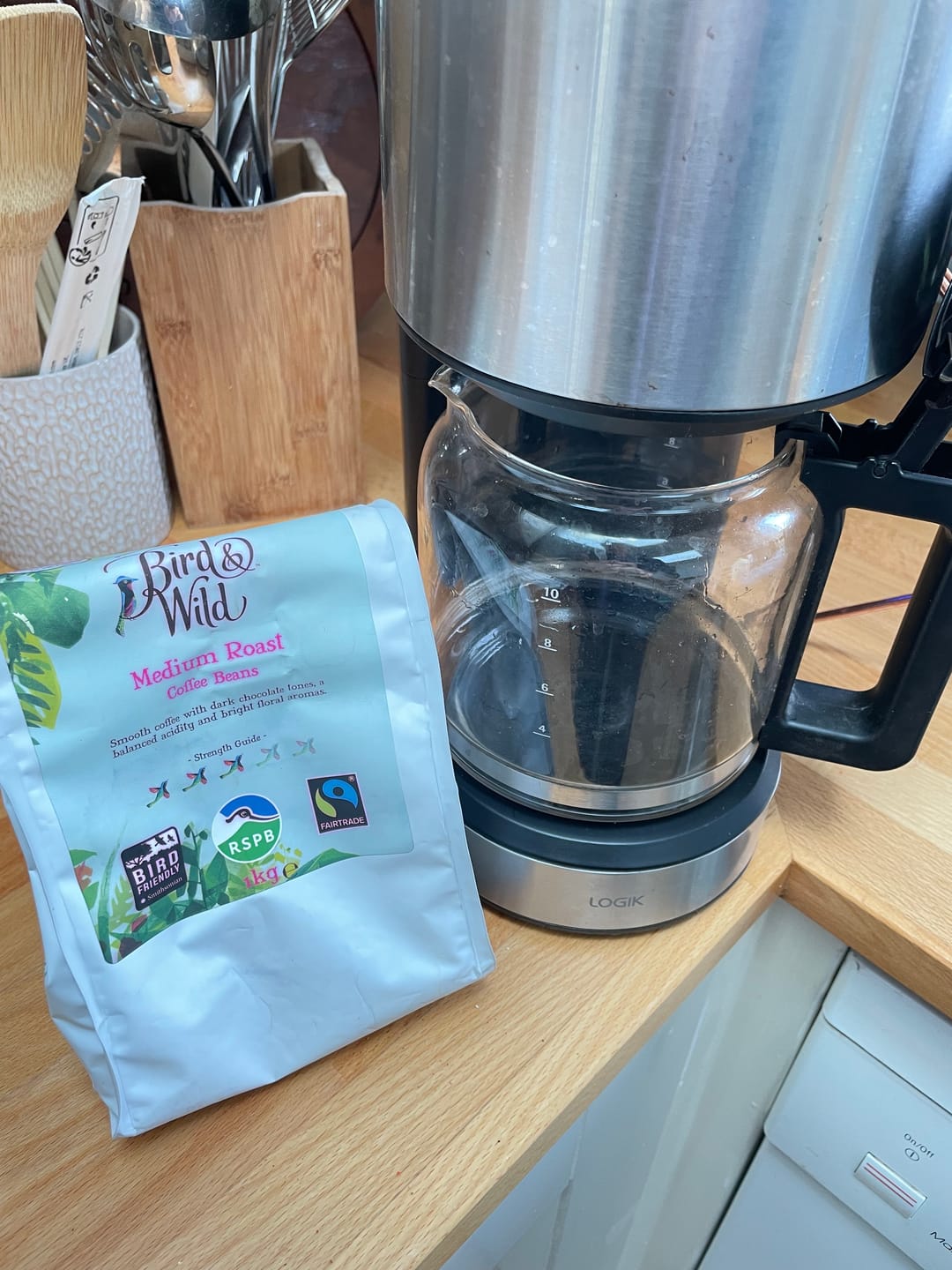 Customer photo review of Medium Roast Fairtrade Organic Coffee, Beans or Ground - 200g, 500g, 1kg