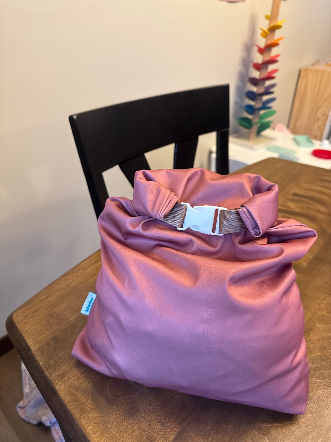 Customer photo review of Roll Top Space Saver Water Resistant Small Wet Bag Travel Storage Bag