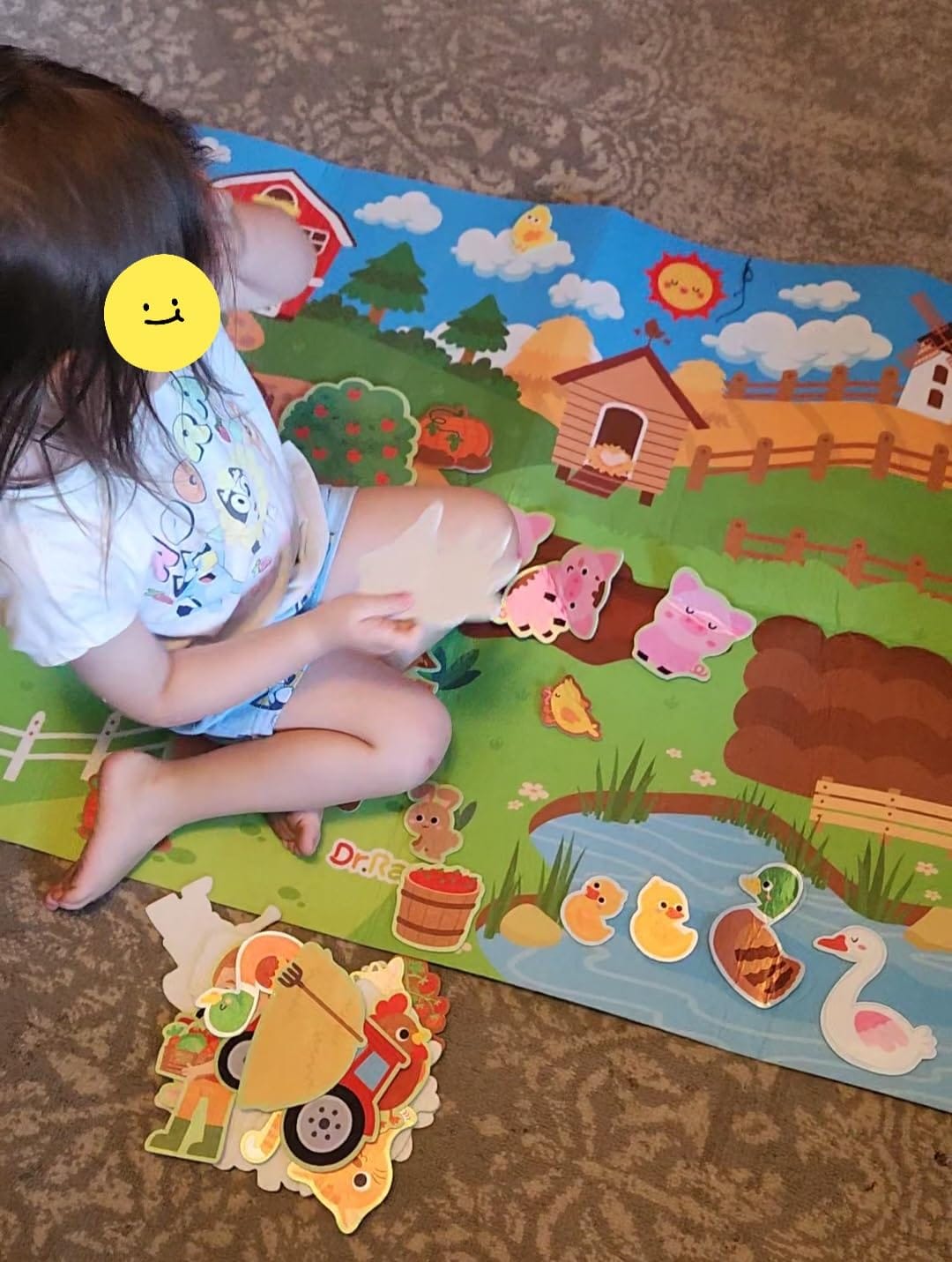 Customer photo review of Littlestorieskids Interactive Activity Board: Inspiring independent play from the very first use.
