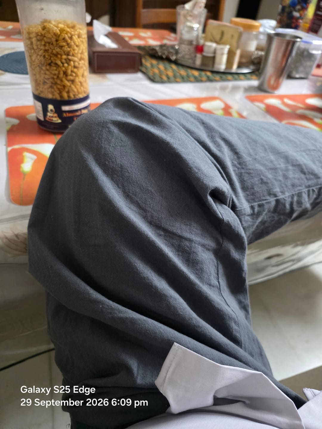 Customer photo review of Men Black Cotton Pant